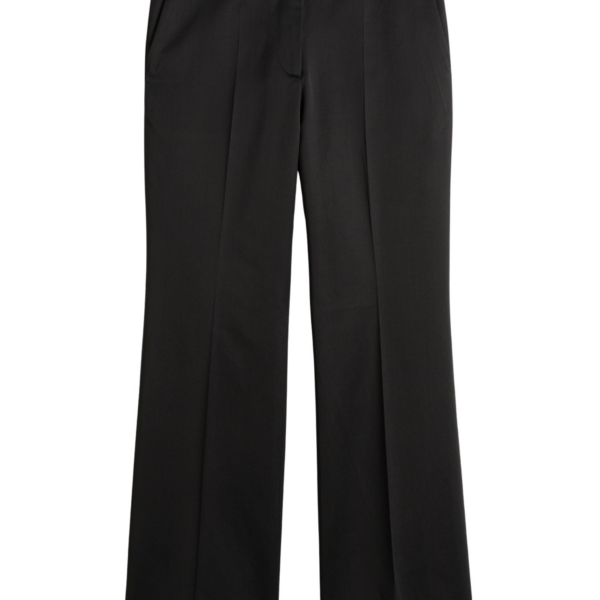 Toteme Kick Flare Raw-Edge Trousers Black