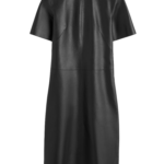 Toteme-Leather-Tee-Dress-Black87340_nobg Totême Leather Tee Dress Black - Dresses - Scandinavian Minimalist Luxury at Luxury Shoes