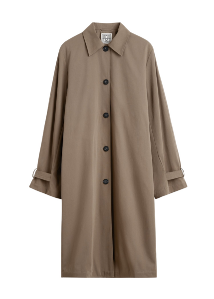 Totême Light Spring Trench Hazel - Coats - Scandinavian Minimalist Luxury at Luxury Shoes 