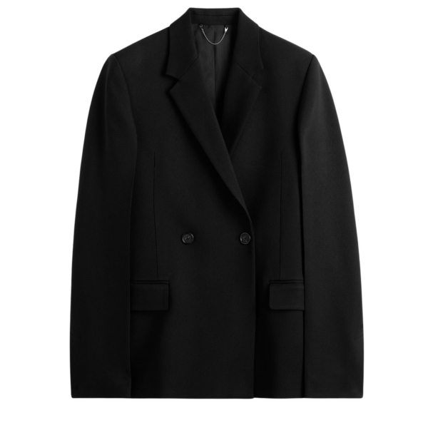 Toteme Long Boxy Blazer Black