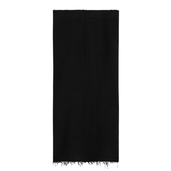 Totême Long Fringed Jersey Skirt Black - Skirts - Scandinavian Minimalist Luxury at Luxury Shoes 