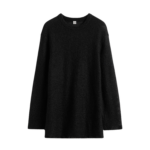 Totême Long Open Weave Knit Black - Knitwear - Scandinavian Minimalist Luxury at Luxury Shoes 