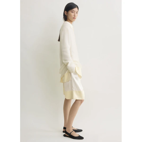 Totême Long Open Weave Knit Off-White - Knitwear - Scandinavian Minimalist Luxury at Luxury Shoes 