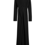 Toteme-Long-Sleeve-Slouch-Waist-Dress-Black88257_nobg Totême Long-Sleeve Slouch Waist Dress Black - Dresses - Scandinavian Minimalist Luxury at Luxury Shoes