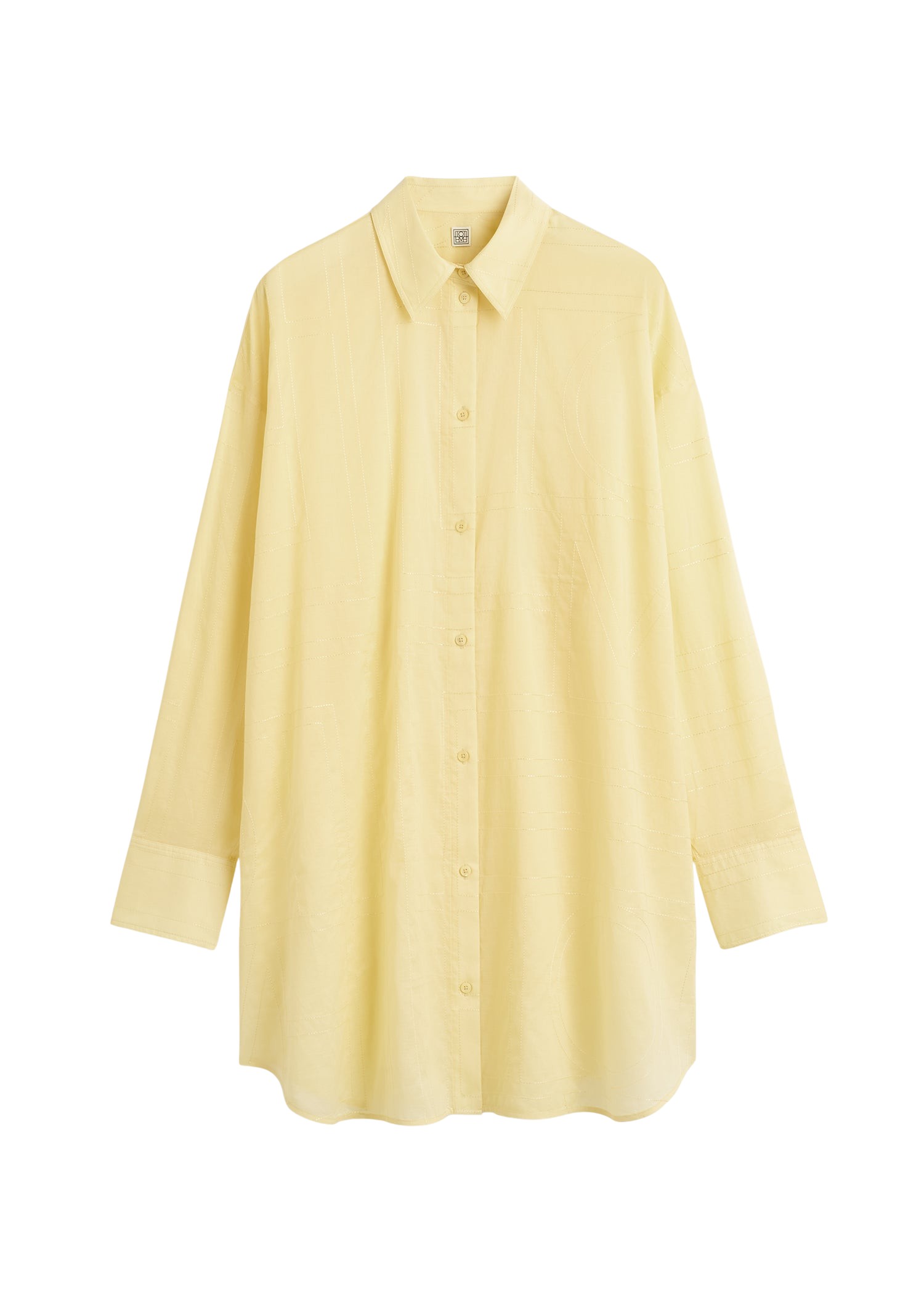 Toteme-Long-Summer-Shirt-Buttercup62177_nobg Totême Long Summer Shirt Buttercup - Tops - Scandinavian Minimalist Luxury at Luxury Shoes