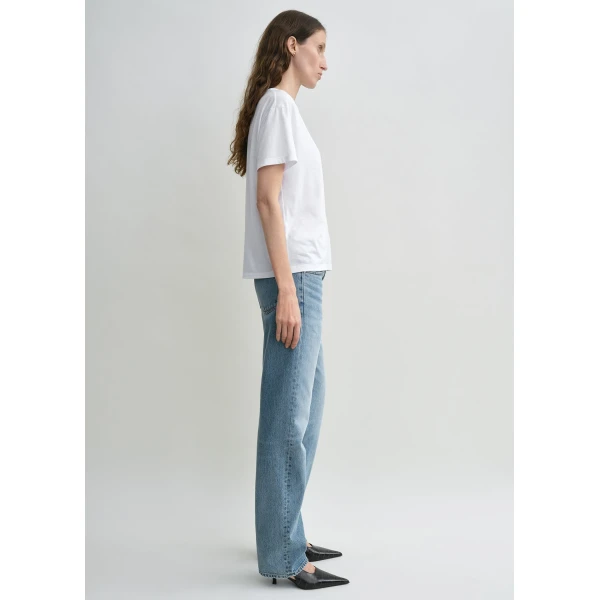 Totême Low Straight Denim True Vintage Blue - Pants - Scandinavian Minimalist Luxury at Luxury Shoes 