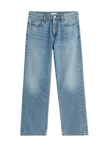 Totême Low Straight Denim True Vintage Blue - Pants - Scandinavian Minimalist Luxury at Luxury Shoes 