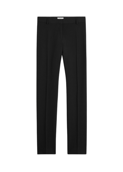 Totême Low-Waist Slim Evening Trousers Black - Pants - Scandinavian Minimalist Luxury at Luxury Shoes 