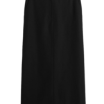 Totême Low-Waist Straight Skirt Black - Skirts - Scandinavian Minimalist Luxury at Luxury Shoes 