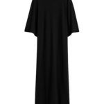 Totême Merino Knit Tee Dress Black - Dresses - Scandinavian Minimalist Luxury at Luxury Shoes 