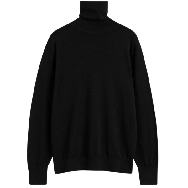 Toteme Merino Turtleneck Black Knit