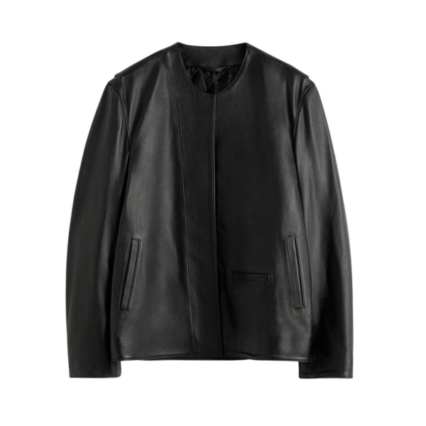 Toteme Minimal Biker Jacket Black