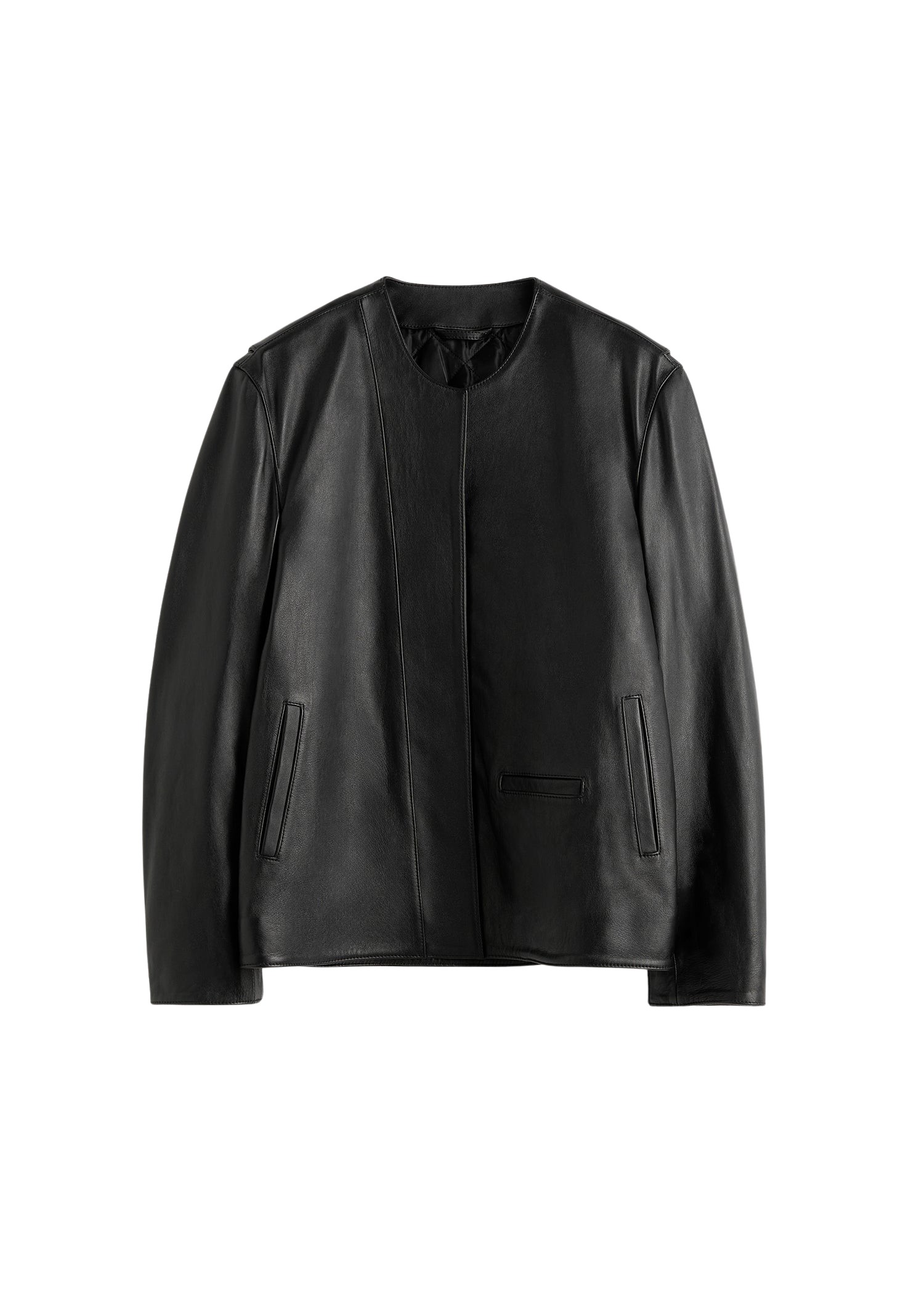 Toteme-Minimal-Biker-Jacket-Black97772_nobg Totême Minimal Biker Jacket Black - Jackets - Scandinavian Minimalist Luxury at Luxury Shoes