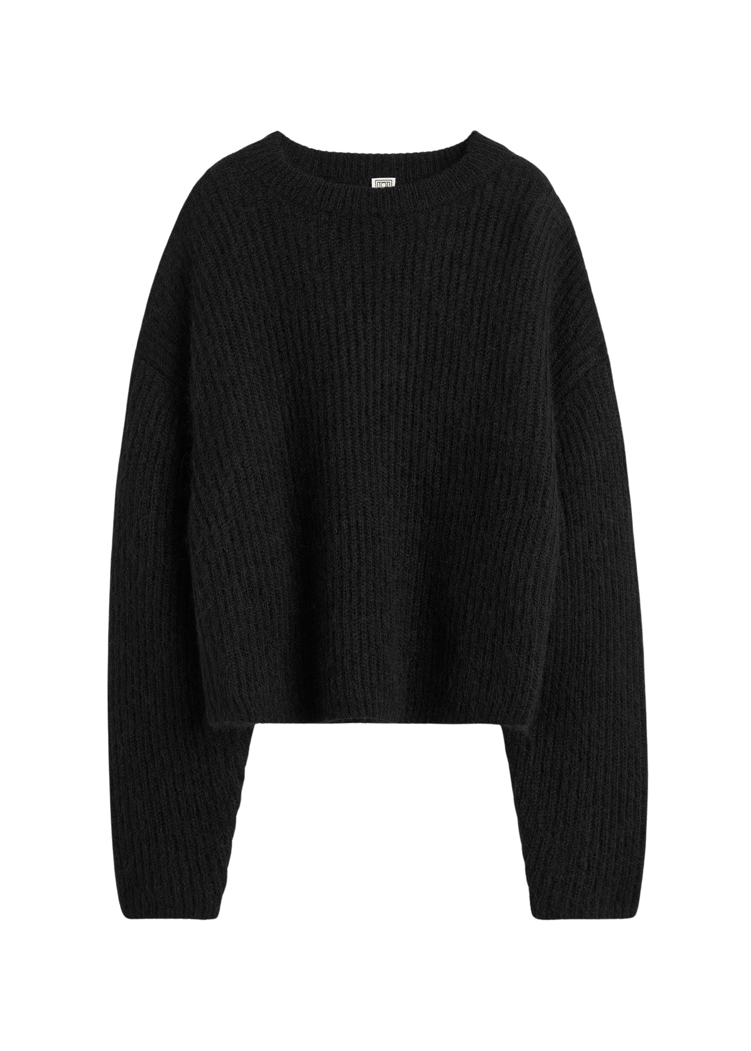 Toteme-Mohair-Blend-Rib-Knit-Black53897_nobg Totême Mohair Blend Rib Knit Black - Knitwear - Scandinavian Minimalist Luxury at Luxury Shoes