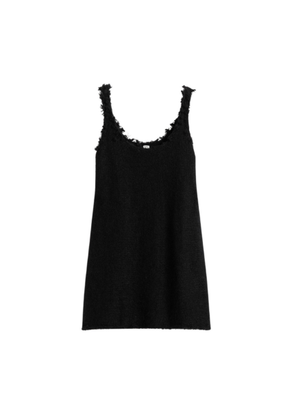 Totême Mohair Knit Tank Black - Knitwear - Scandinavian Minimalist Luxury at Luxury Shoes 