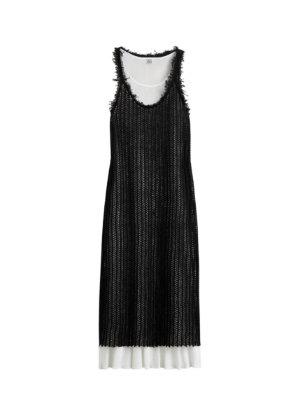Totême Mohair Knit Tank Dress Black - Dresses - Scandinavian Minimalist Luxury at Luxury Shoes 