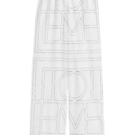 Totême Monogram Cotton-Blend PJ Bottoms White/Black - Loungewear - Scandinavian Minimalist Luxury at Luxury Shoes 