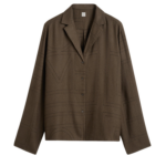 Toteme-Monogram-Flannel-PJ-Top-Dark-Brown15958_nobg Totême Monogram Flannel PJ Top Dark Brown - Loungewear - Scandinavian Minimalist Luxury at Luxury Shoes