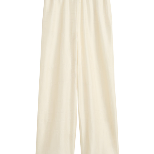 Toteme Monogram Silk PJ Bottoms Cream