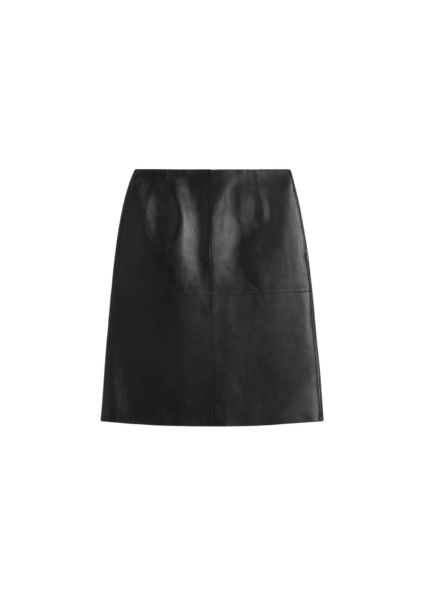 Totême Paneled Leather Skirt Black - Skirts - Scandinavian Minimalist Luxury at Luxury Shoes 