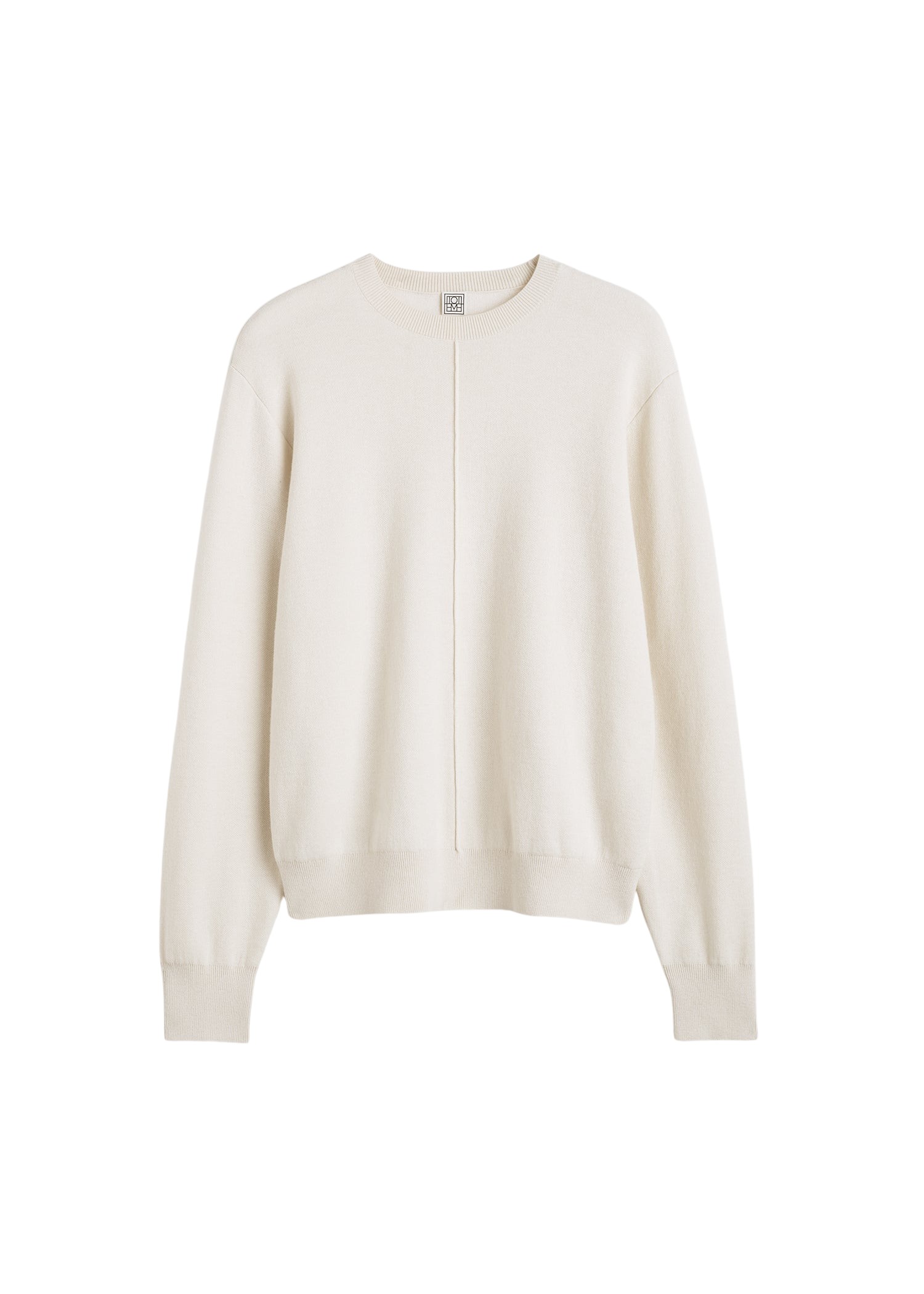 Toteme-Pintucked-Sweater-Ecru39558_nobg Totême Pintucked Sweater Ecru - Knitwear - Scandinavian Minimalist Luxury at Luxury Shoes