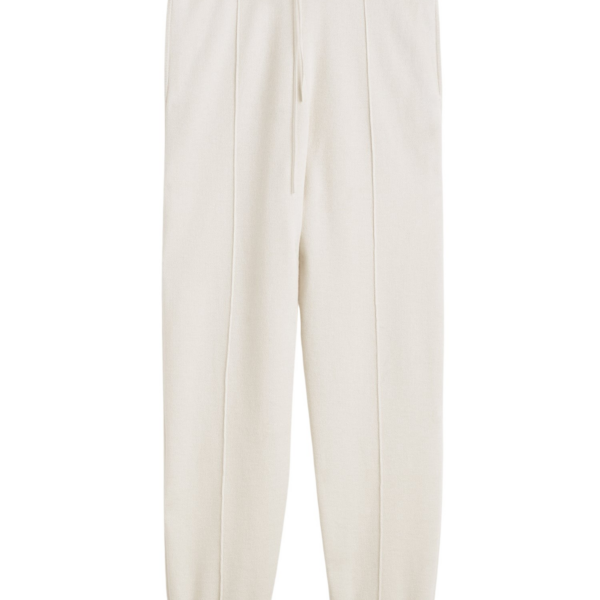 Toteme Pintucked Sweatpants Ecru