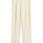 Totême Pleat Trousers Off-White - Pants - Scandinavian Minimalist Luxury at Luxury Shoes 