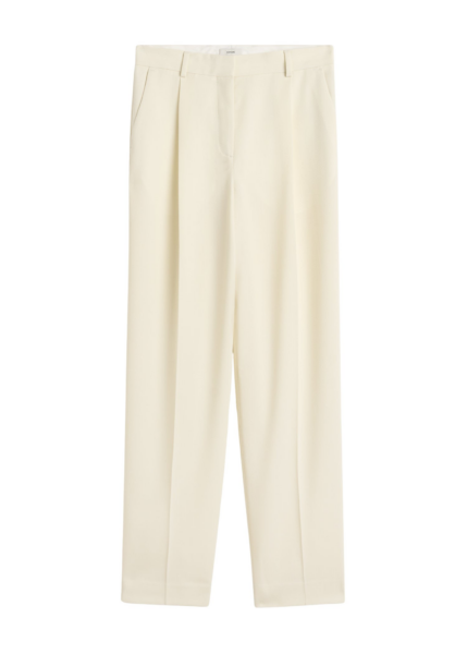 Totême Pleat Trousers Off-White - Pants - Scandinavian Minimalist Luxury at Luxury Shoes 