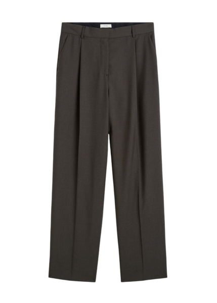Totême Pleat Trousers Pepper - Pants - Scandinavian Minimalist Luxury at Luxury Shoes 