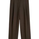 Totême Pleated Straight Trousers Bark - Pants - Scandinavian Minimalist Luxury at Luxury Shoes 