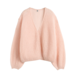 Totême Puffed Cardigan Bloom - Knitwear - Scandinavian Minimalist Luxury at Luxury Shoes 