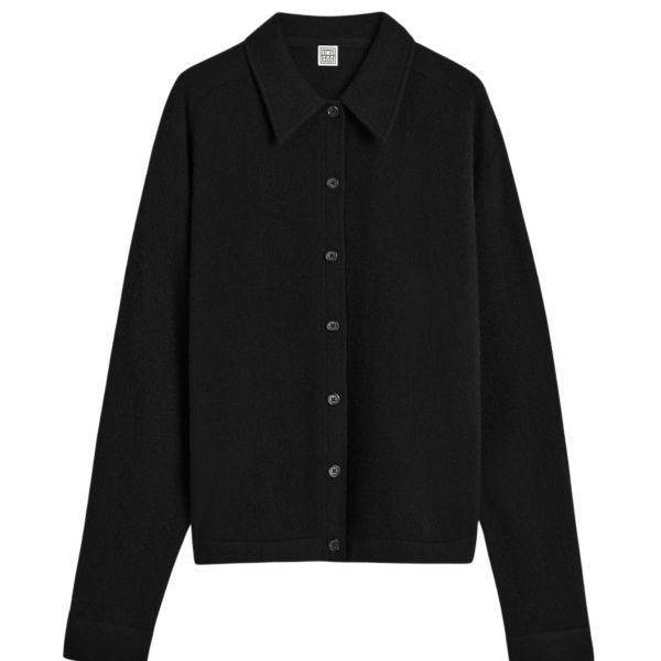 Toteme Raglan-Sleeve Cashmere Cardigan Black