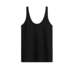 Totême Sablé Tank Black - Tops - Scandinavian Minimalist Luxury at Luxury Shoes 