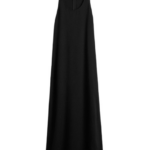 Totême Scoop-Neck Sablé Dress Black - Dresses - Scandinavian Minimalist Luxury at Luxury Shoes 