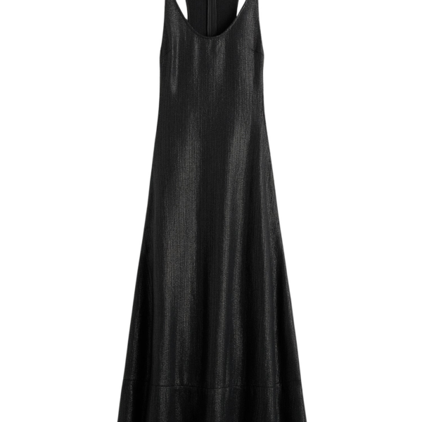 Totême Sculpted Cotton Dress Black - Dresses - Scandinavian Minimalist Luxury at Luxury Shoes 