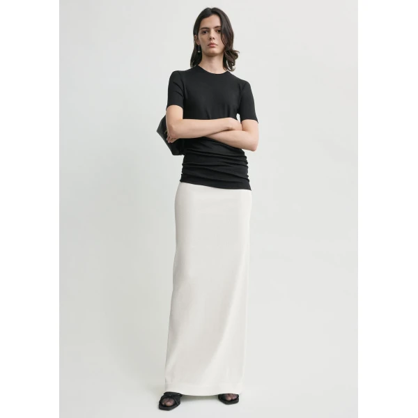 Totême Sequin Skirt White - Skirts - Scandinavian Minimalist Luxury at Luxury Shoes 
