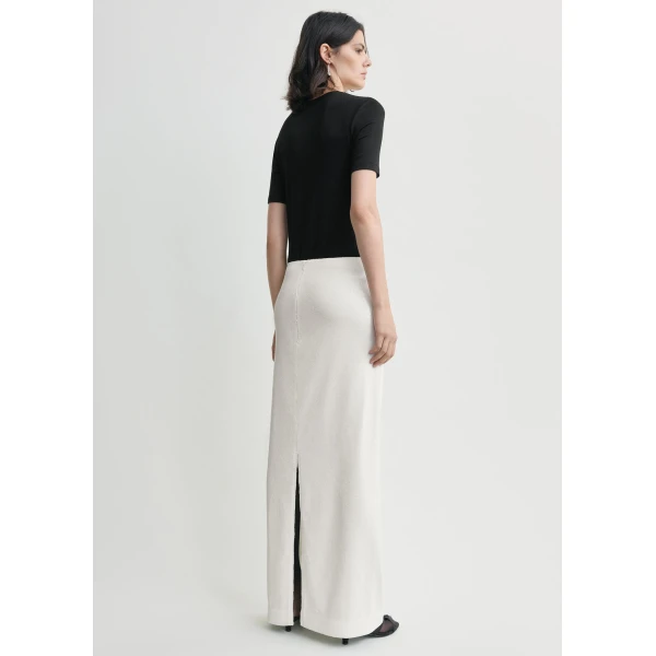 Totême Sequin Skirt White - Skirts - Scandinavian Minimalist Luxury at Luxury Shoes 