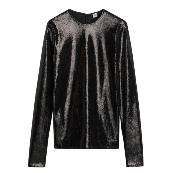 Toteme Sequin Top Black