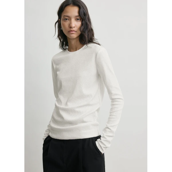 Totême Sequin Top White - Tops - Scandinavian Minimalist Luxury at Luxury Shoes 