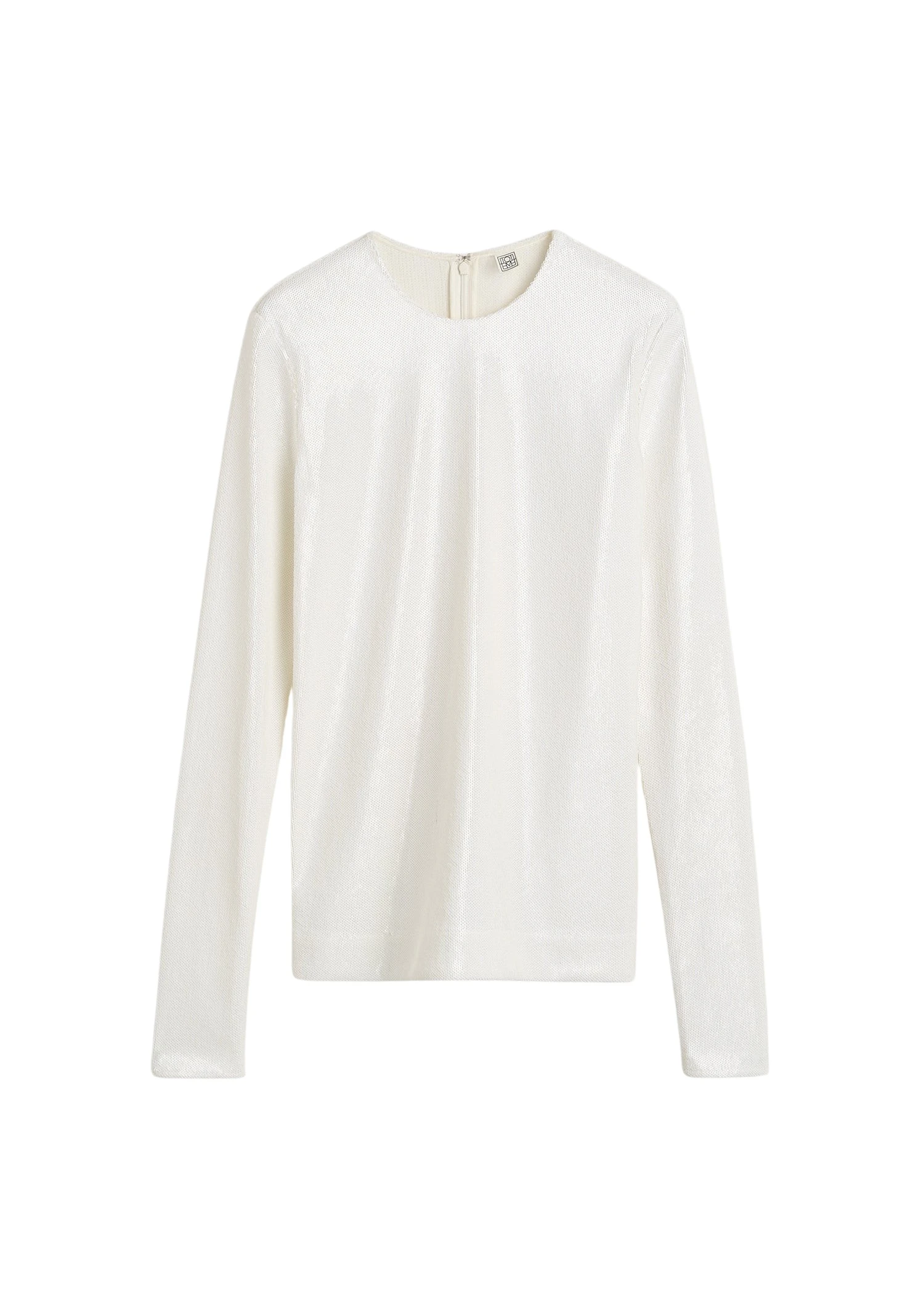 Toteme-Sequin-Top-White94302_nobg Totême Sequin Top White - Tops - Scandinavian Minimalist Luxury at Luxury Shoes