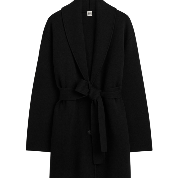 Toteme Shawl-Lapel Robe Black