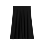 Totême Short Fluid Jersey Skirt Black - Skirts - Scandinavian Minimalist Luxury at Luxury Shoes 