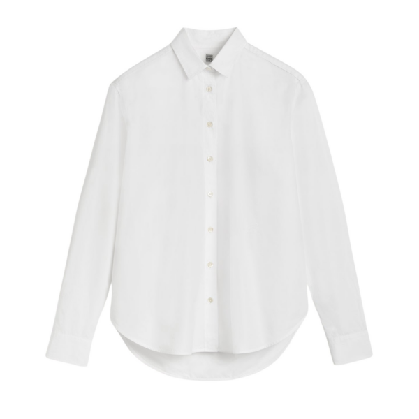 Toteme Signature Cotton Shirt White