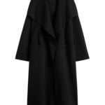 Totême Signature Doublé Coat Black - Coats - Scandinavian Minimalist Luxury at Luxury Shoes 