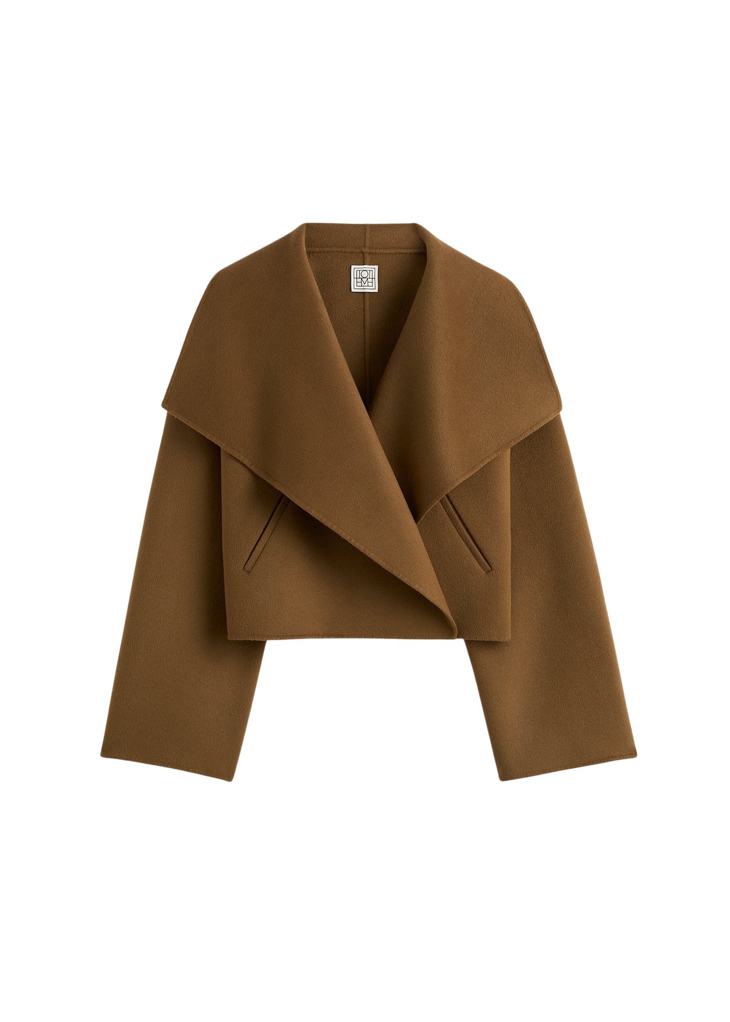Toteme-Signature-Double-Jacket-Tobacco44263_nobg Totême Signature Doublé Jacket Tobacco - Jackets - Scandinavian Minimalist Luxury at Luxury Shoes