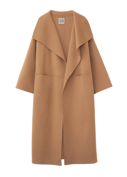 Totême Signature Wool Cashmere Coat Camel - Coats - Scandinavian Minimalist Luxury at Luxury Shoes 