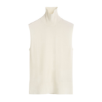 Toteme-Sleeveless-Fine-Turtleneck-Ecru22137_nobg Totême Sleeveless Fine Turtleneck Ecru - Knitwear - Scandinavian Minimalist Luxury at Luxury Shoes