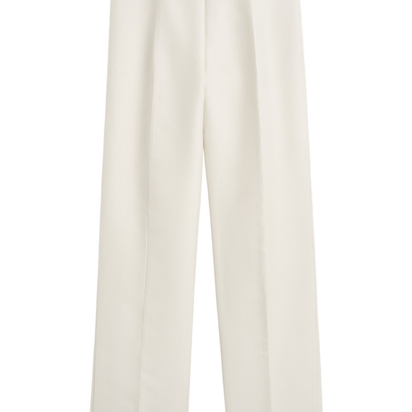 Toteme Slim Evening Trousers Ecru