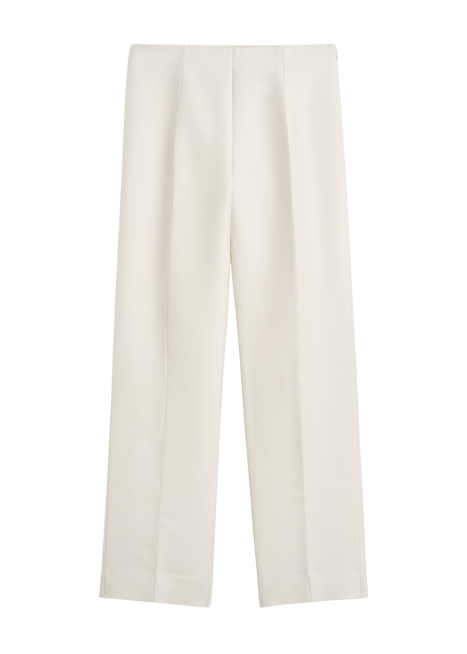 Toteme-Slim-Evening-Trousers-Ecru13687_nobg Totême Slim Evening Trousers Ecru - Pants - Scandinavian Minimalist Luxury at Luxury Shoes