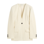 Totême Slouch Blazer Off-White - Jackets - Scandinavian Minimalist Luxury at Luxury Shoes 